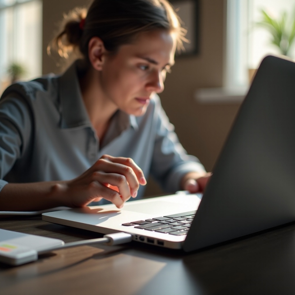 MacBook-Ladegerät trennt die Verbindung und stellt sie wieder her
