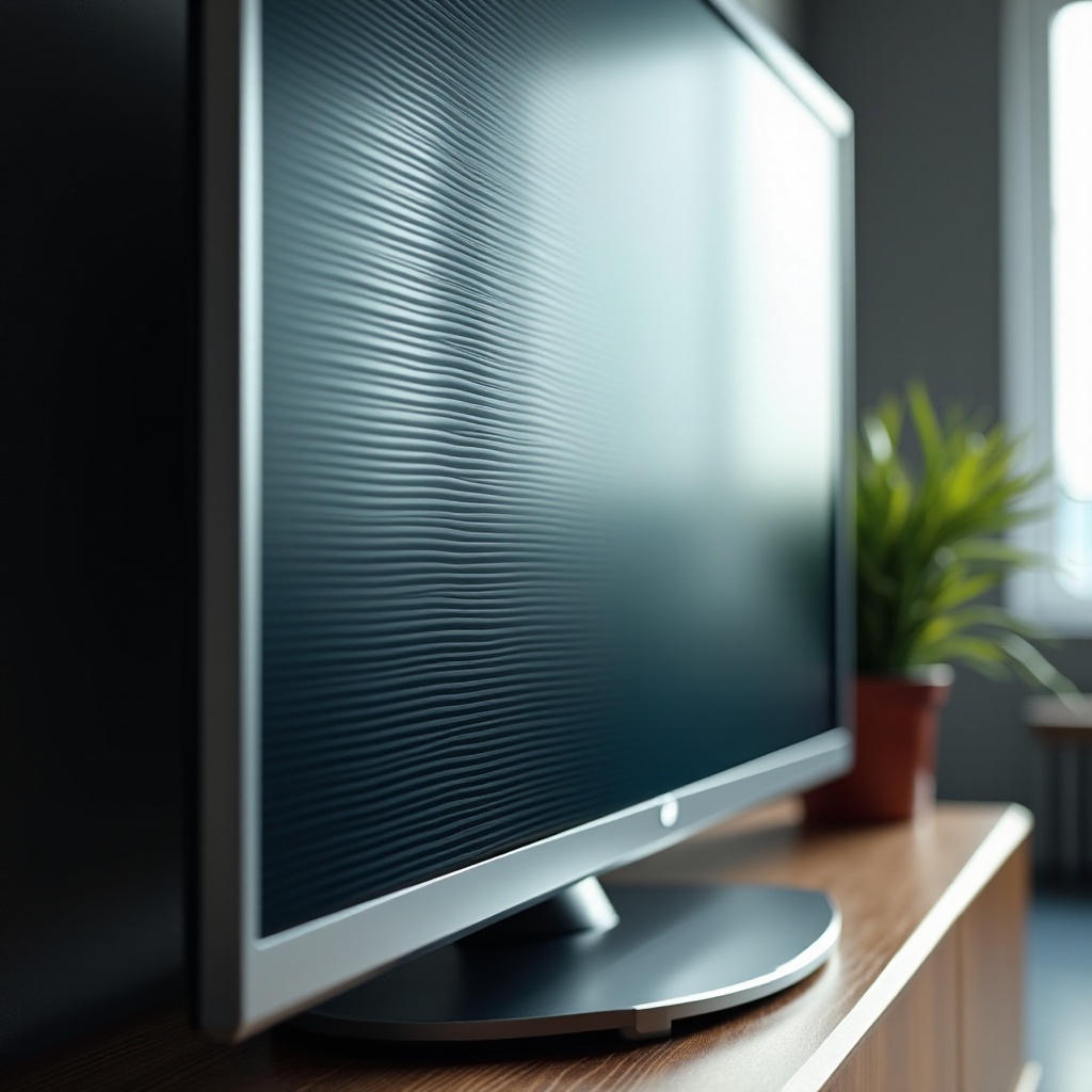 Linie auf dem Fernsehbildschirm