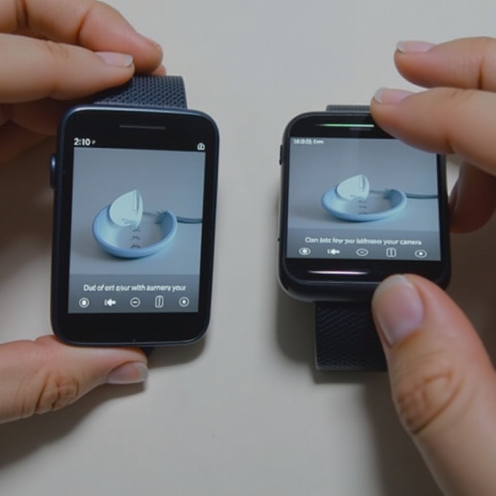 como conectar a câmera do smartwatch ao telefone