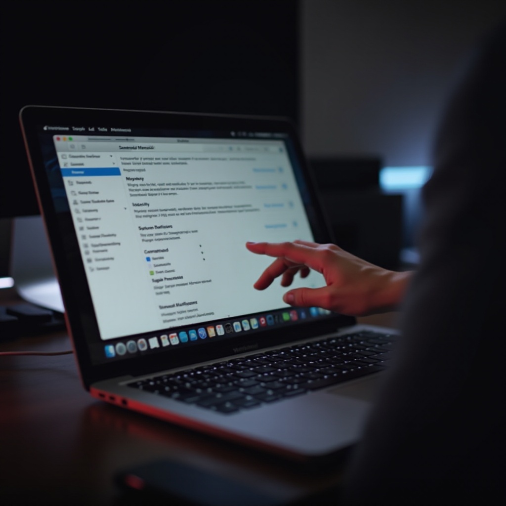 come disattivare le notifiche sonore su MacBook Air