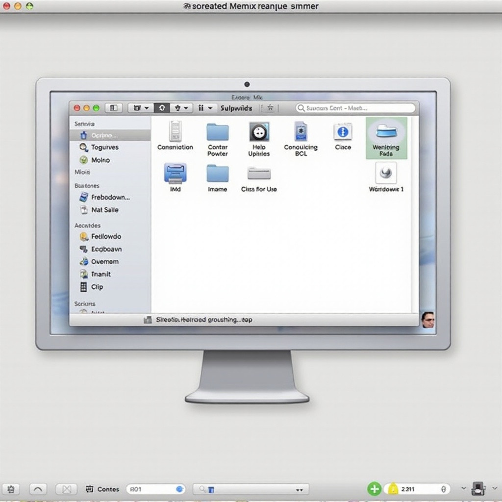 paramètres du Finder Mac
