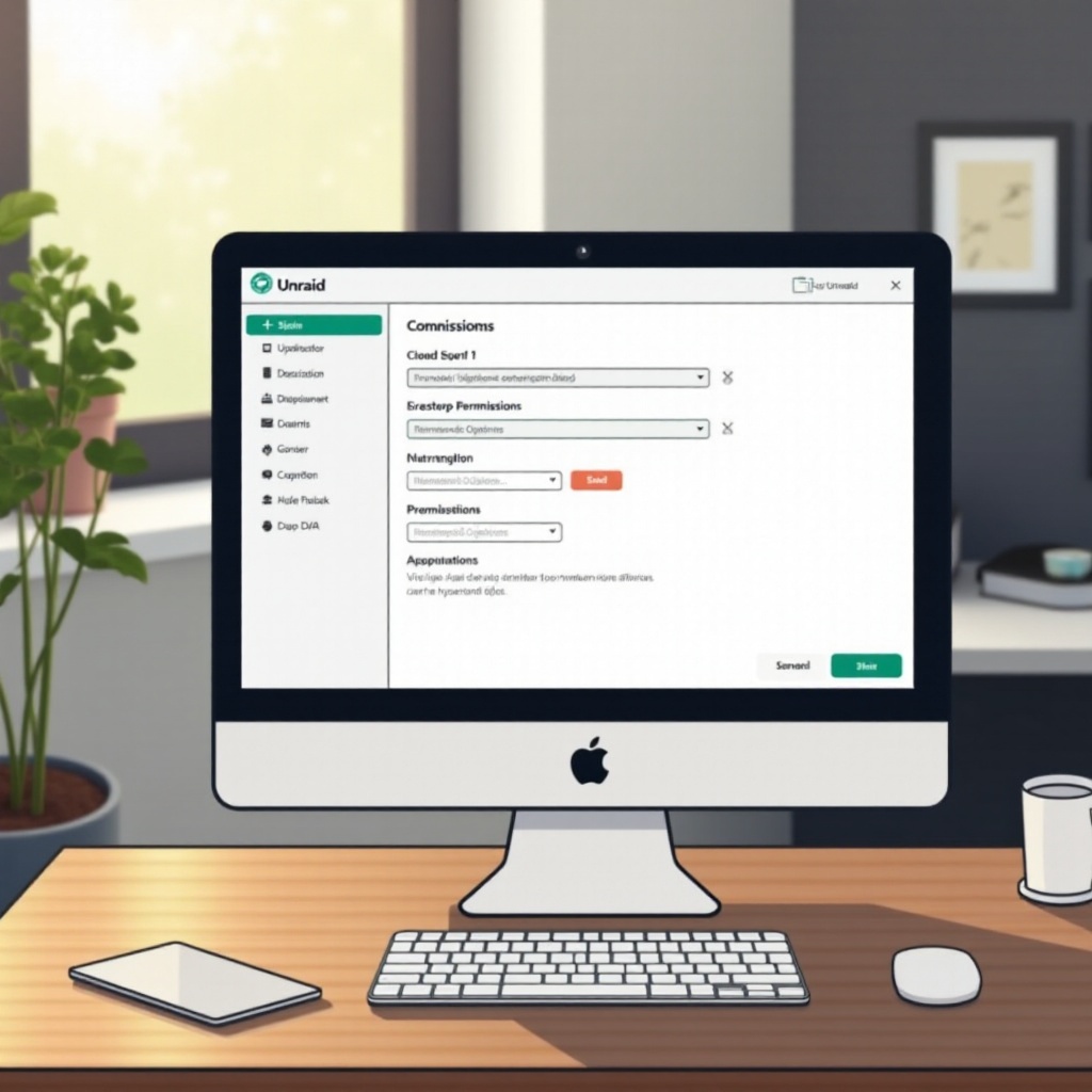 modificare le autorizzazioni di condivisione unraid