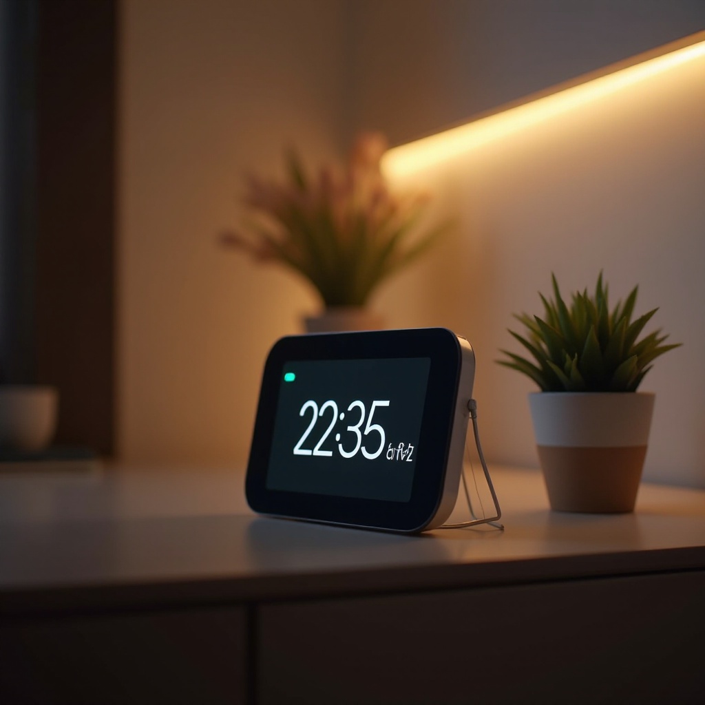brillo del reloj Alexa