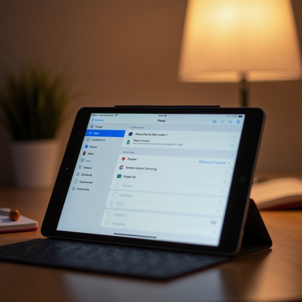 أين يوجد التخزين على الآيباد