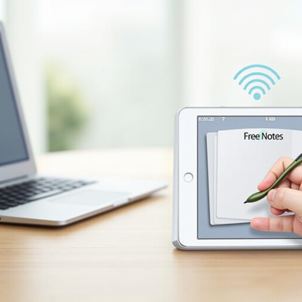 como sincronizar freenotes do meu iPad para o PC