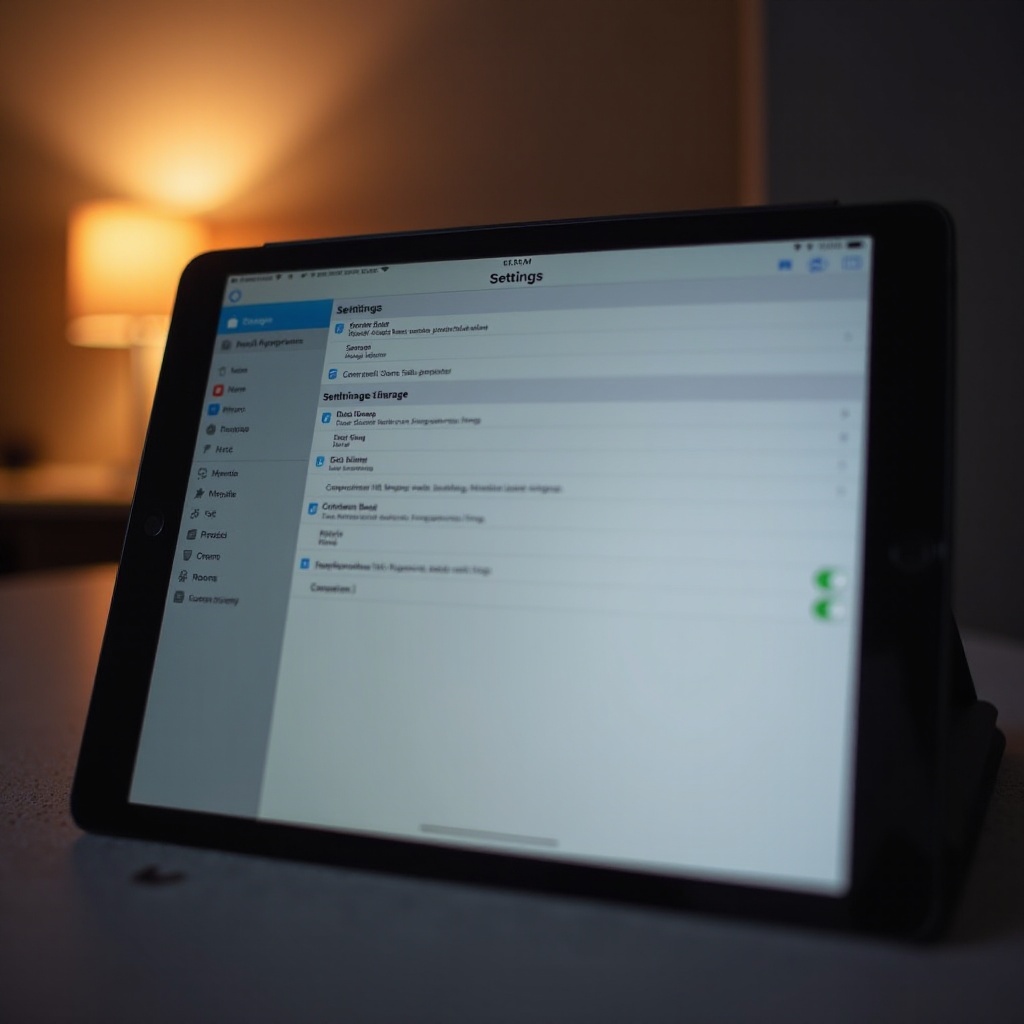 dónde está el almacenamiento en el iPad