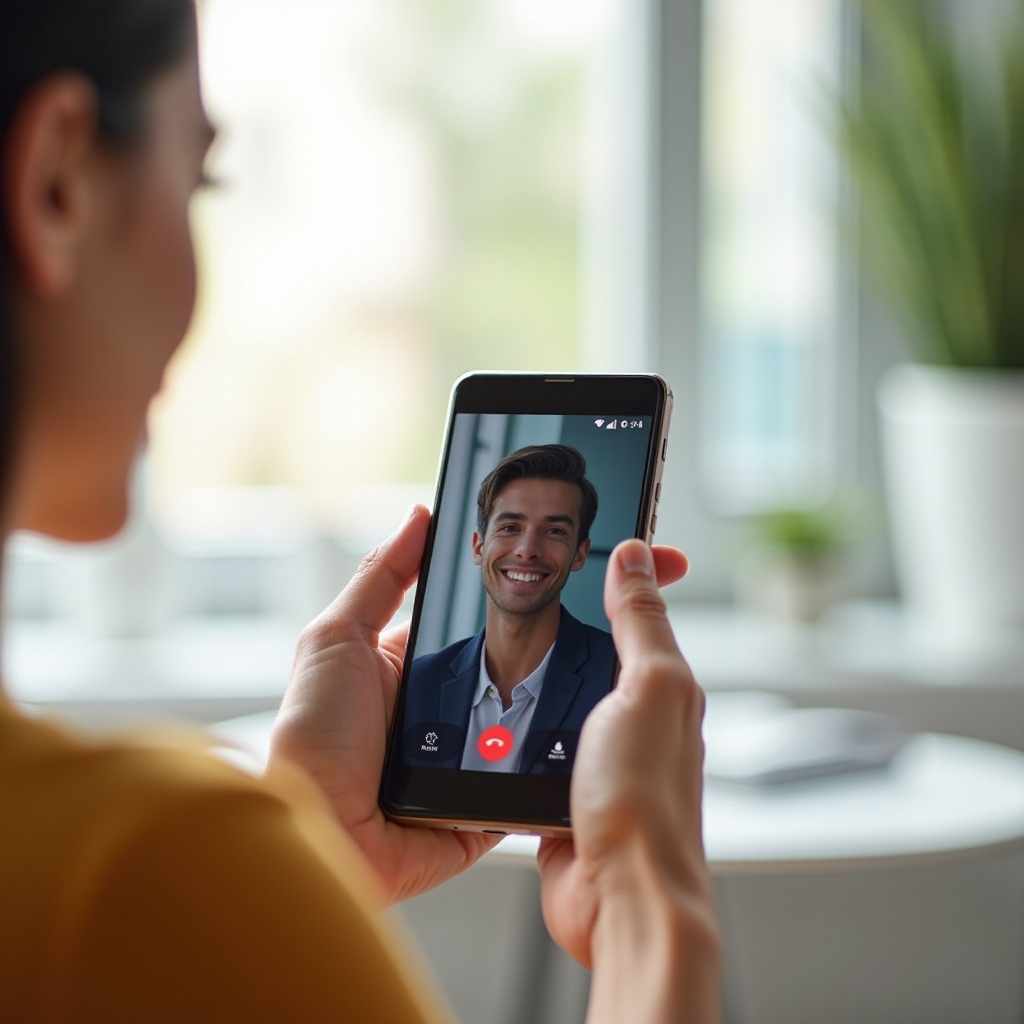como fazer uma chamada de vídeo no android
