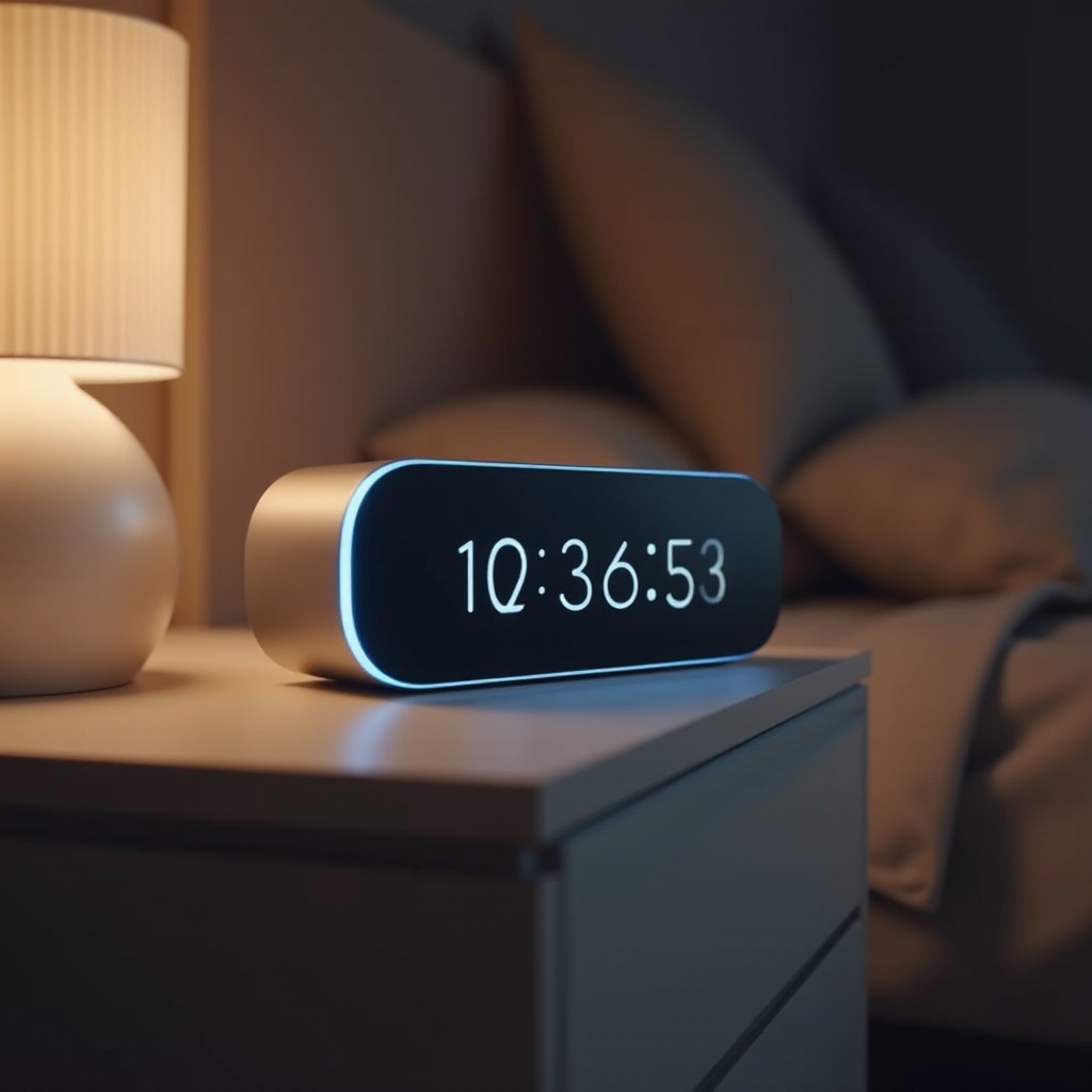 luminosité de l'horloge Alexa
