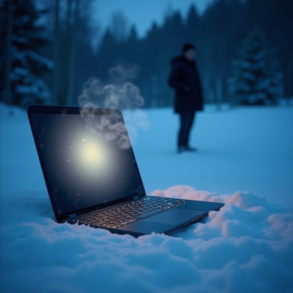 está bien dejar el portátil en el frío extremo