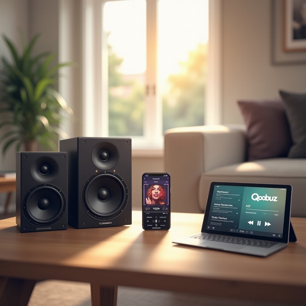 meilleure façon de diffuser Deezer et Qobuz vers des enceintes amplifiées