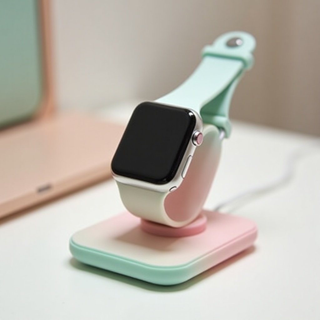 cómo cargar el reloj inteligente de color macaron