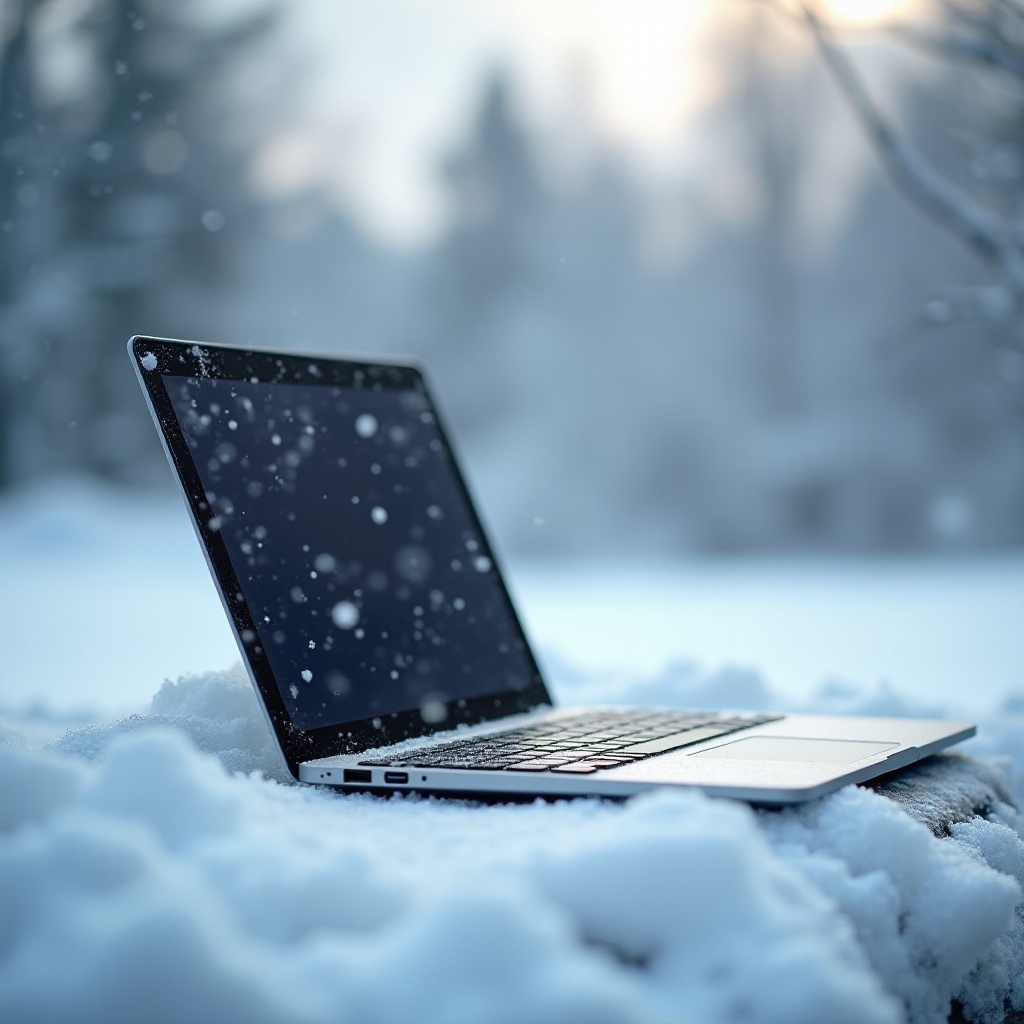 está bien dejar el portátil en el frío extremo